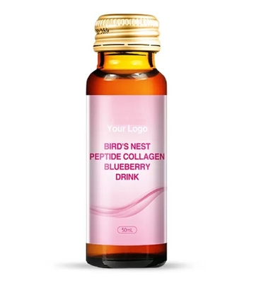 OEMの鳥の巣のペプチッド ブルーベリーは口頭液体のコラーゲンの飲み物6 GMのコラーゲンの液体を補う