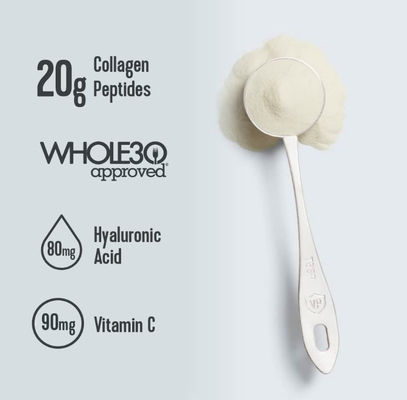 OEMの供給のコラーゲンのペプチッドはHyaluronic酸およびビタミンC Unflavored oz 20と10のoz粉になる