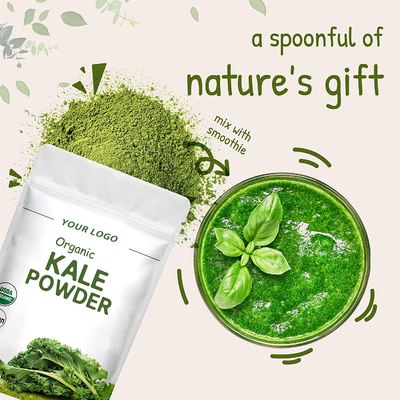 OEMの有機性緑のSuperfood Juicedの粉の緑葉カンランのエキスの粉