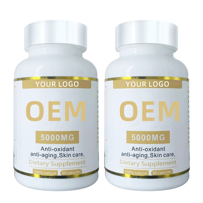 OEMのMultivitaminsおよび食糧補足10000mgのビタミンEのSoftgelのカプセルのグルタチオンの丸薬はカプセルの白くの皮を剥ぐ