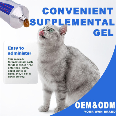 OEM&amp;ODM犬猫のビタミンの鉱物の健康な心配の補足120gペット栄養物のプラスのゲル