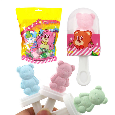 袋入りプレスキャンディテディベアロリポップ/ベアタブレットロリポップキャンディOEM