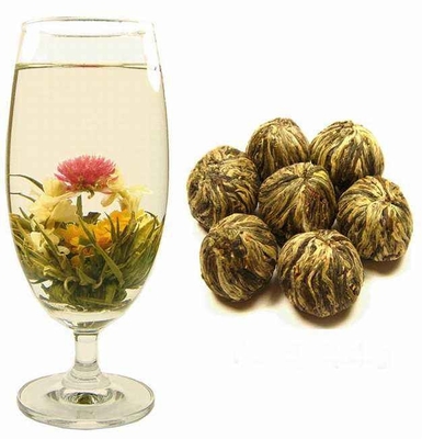 OEMは100%美しい咲く茶異なった種類の咲く茶こし器を手作りした