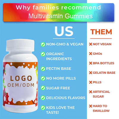 砂糖の自由な子供のMultivitaminのGummies Chewable ProbioticsのビオチンのビタミンのA.C.DのE B亜鉛